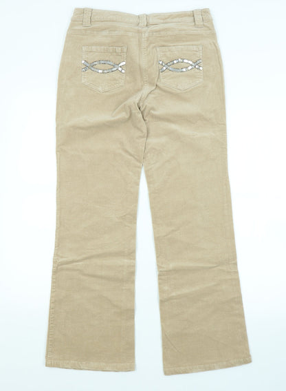 TU Womens Beige   Chino Trousers Size 12 L29 in