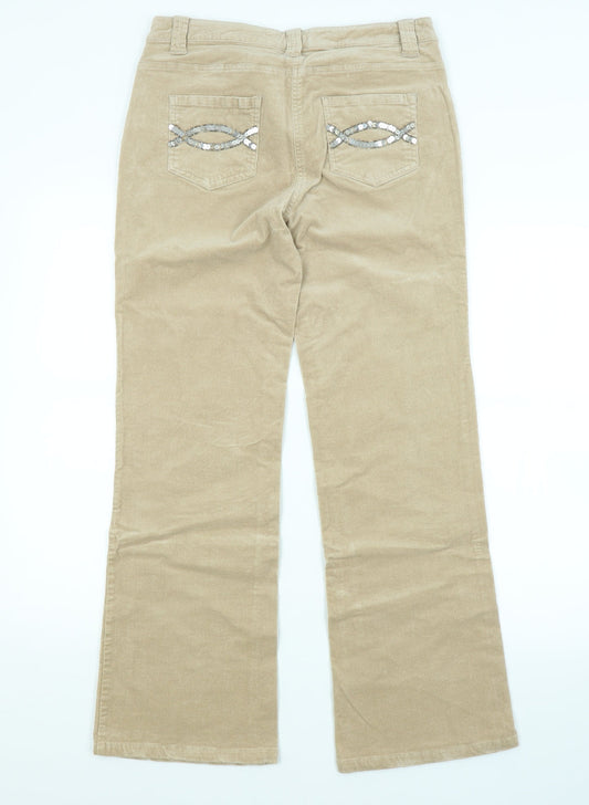 TU Womens Beige   Chino Trousers Size 12 L29 in