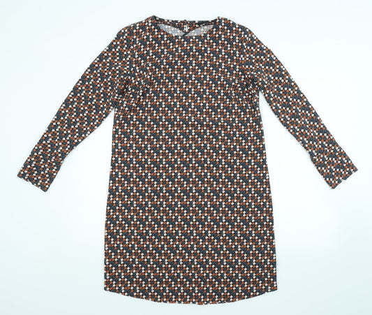 NEXT Womens Multicoloured Argyle/Diamond  A-Line  Size 8