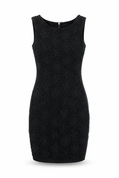 Agenda Womens Black Floral  Pencil Dress  Size 8