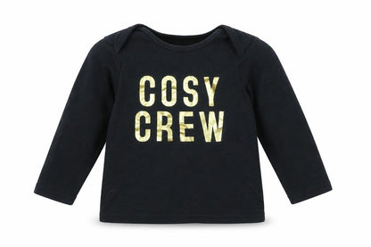 Front view of George Baby Black Basic T-Shirt, size 18-24, Months - COSY