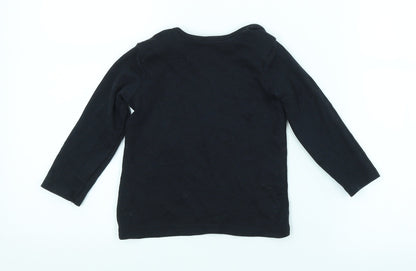 George Baby Black   Basic T-Shirt Size 18-24 Months  - COSY