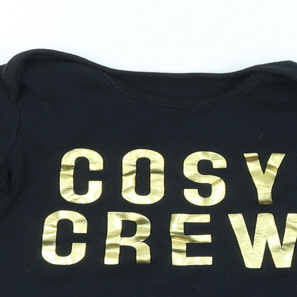 George Baby Black   Basic T-Shirt Size 18-24 Months  - COSY