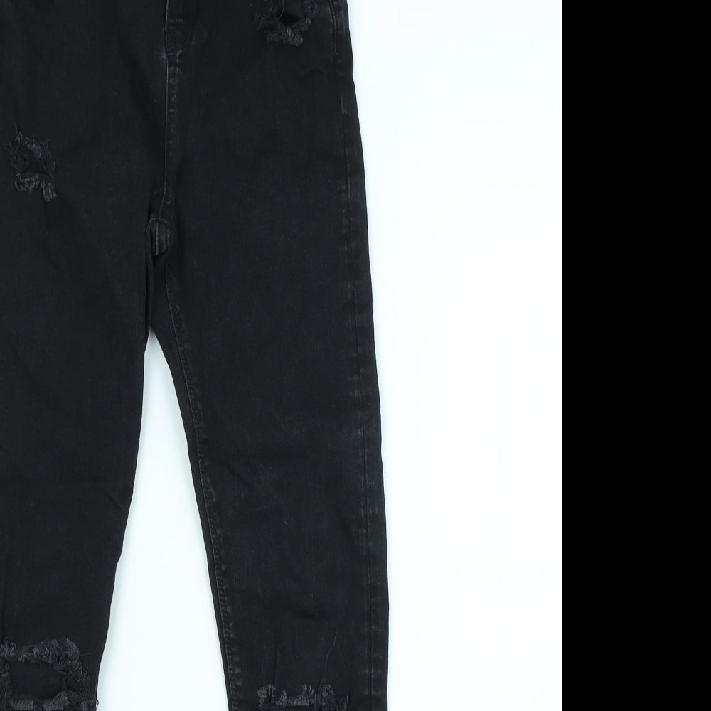 Topshop Womens Black   Skinny Jeans Size 28 in L32 in
