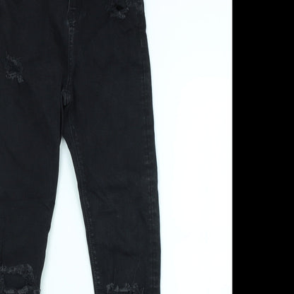 Topshop Womens Black   Skinny Jeans Size 28 in L32 in
