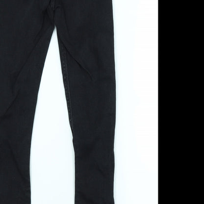 Topshop Womens Black   Skinny Jeans Size 28 in L32 in