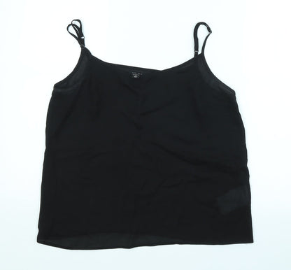 Womens UK Size M Amisu Black Basic Tank