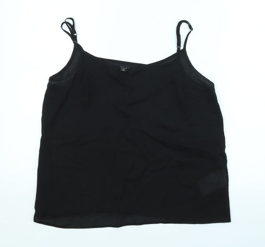 Womens UK Size M Amisu Black Basic Tank