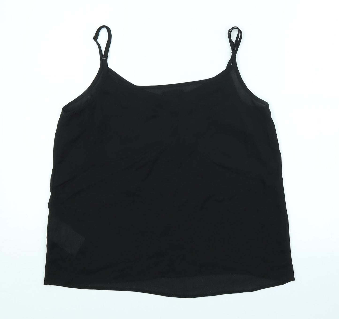 Womens UK Size M Amisu Black Basic Tank
