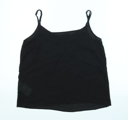 Womens UK Size M Amisu Black Basic Tank