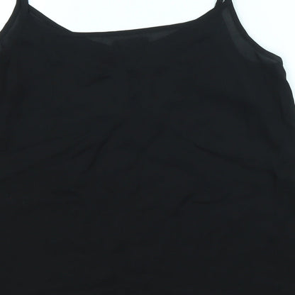 Womens UK Size M Amisu Black Basic Tank