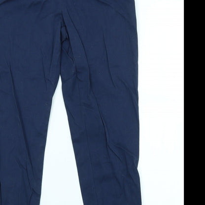 Womens UK Size 12 Peacocks Regular Fit Chino Blue Trousers