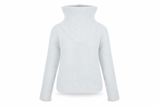 Front view of Avenue women’s multicoloured striped jumper, size UK 12