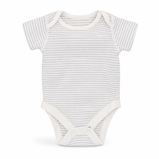 Front view of Marks & Spencer Baby Multicoloured Striped Leotard One-Piece, size 0-3, Months