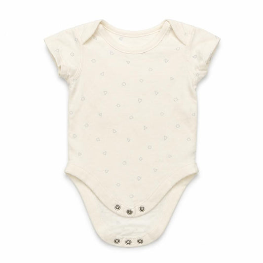 Front view of Marks & Spencer Baby Ivory Polka Dot Leotard One-Piece, size 0-3, Months