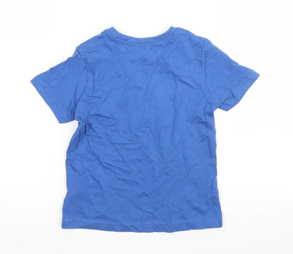 Back view of Primark boys’ black basic t-shirt, size 3-4, years - monster
