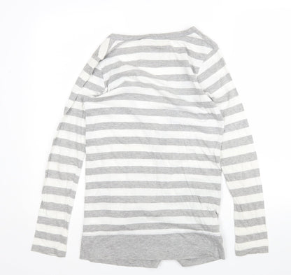 Denim Co Womens Multicoloured Striped  Cardigan Jumper Size 8