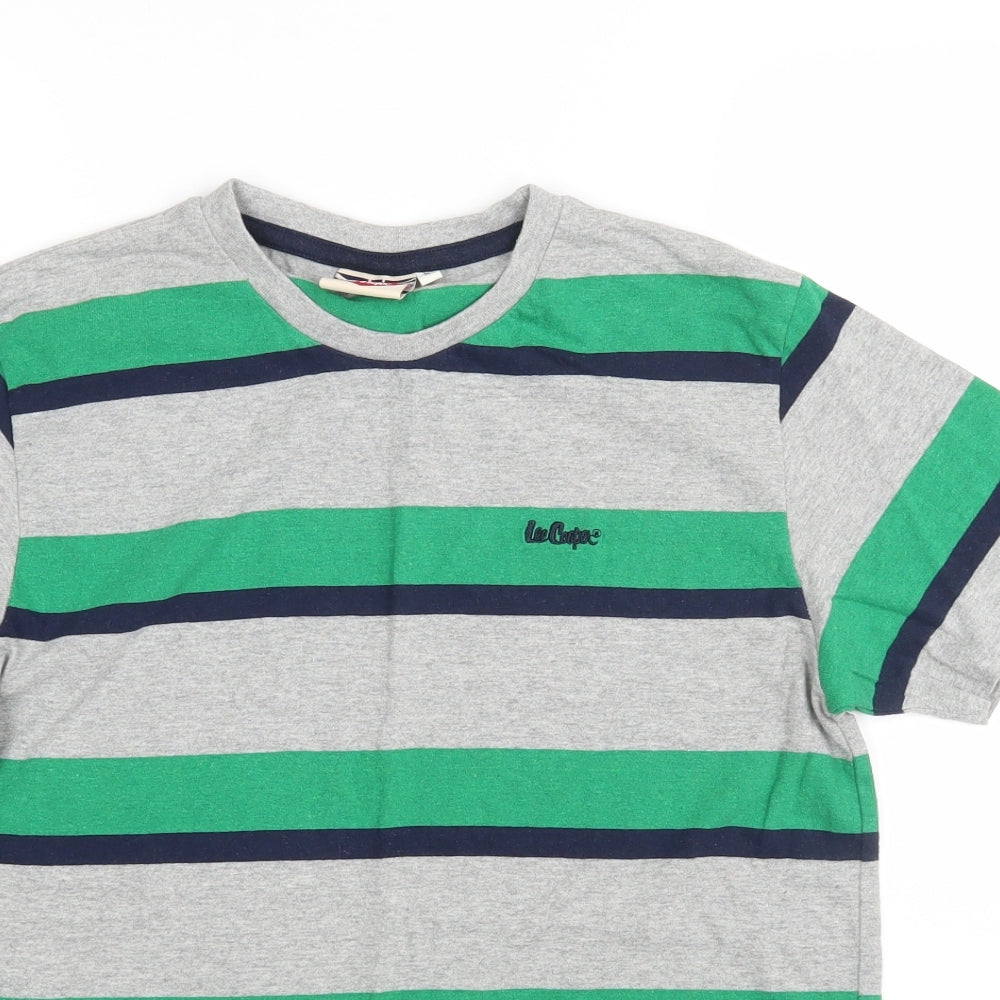 Lee Cooper Mens Multicoloured Striped   T-Shirt Size S