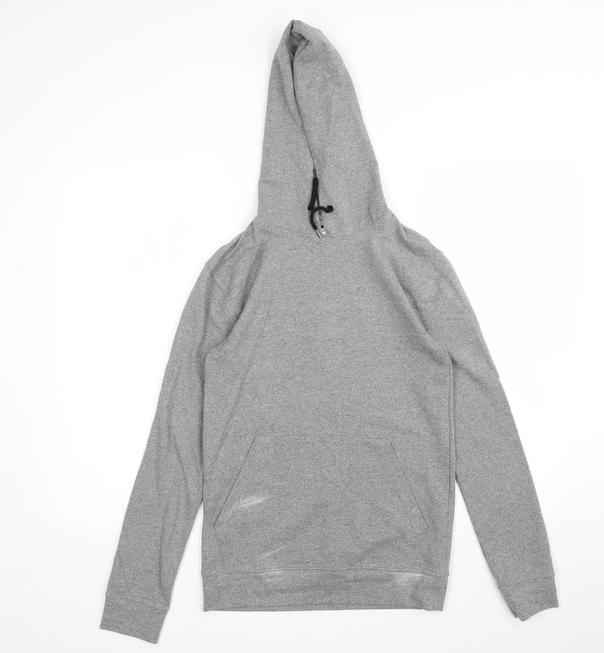 Additional front view of Topshop women’s grey pullover hoodie, size XS