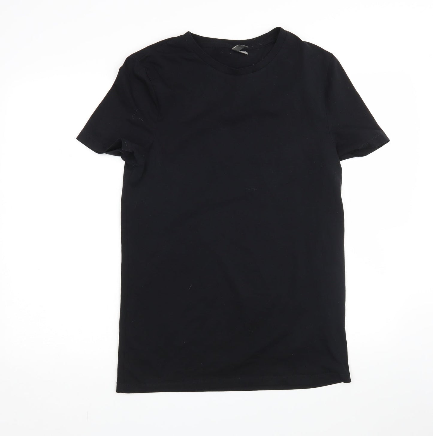 Womens UK Size L ASOS Black Basic T-Shirt