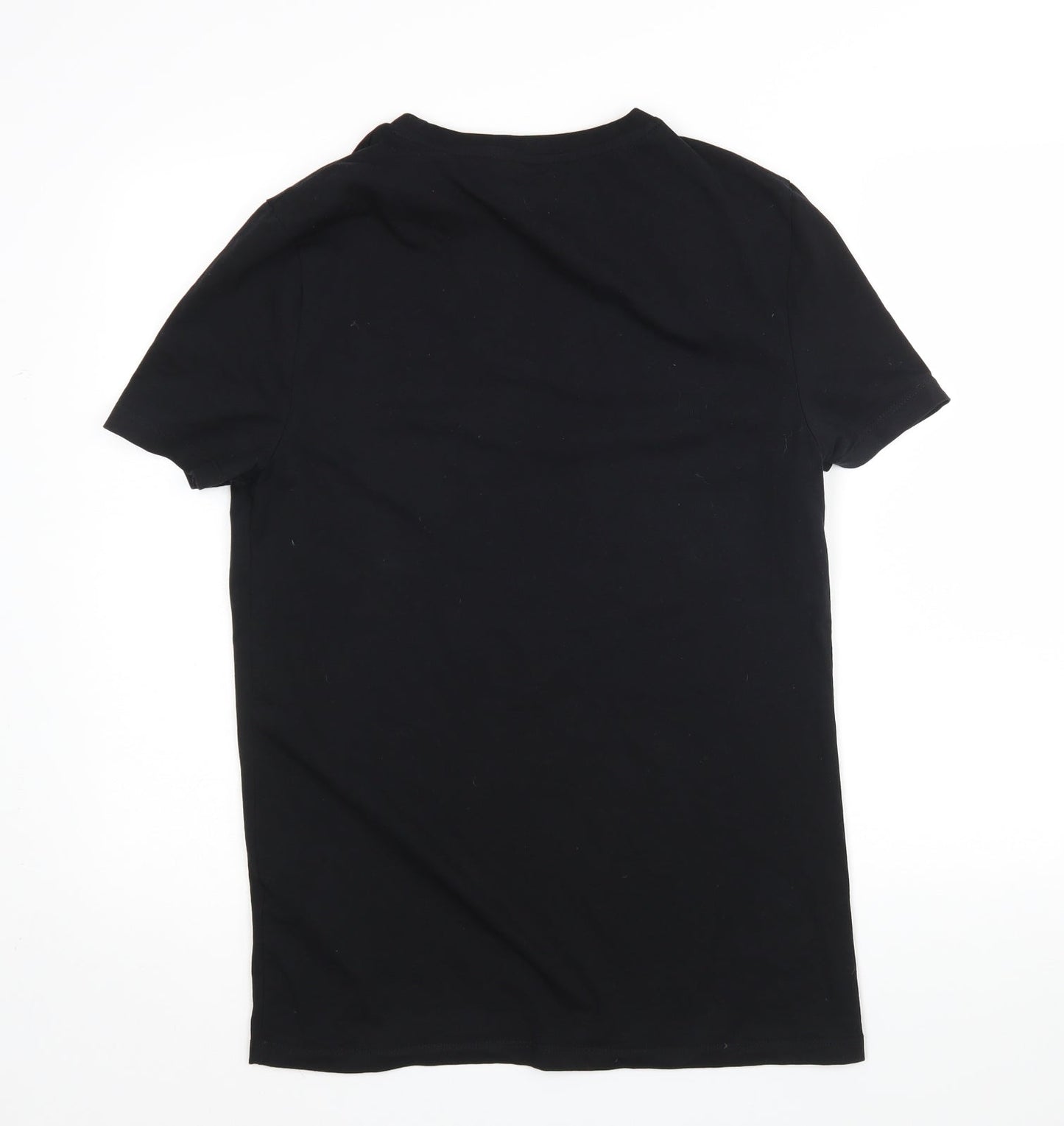 Womens UK Size L ASOS Black Basic T-Shirt
