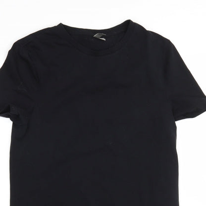 Womens UK Size L ASOS Black Basic T-Shirt