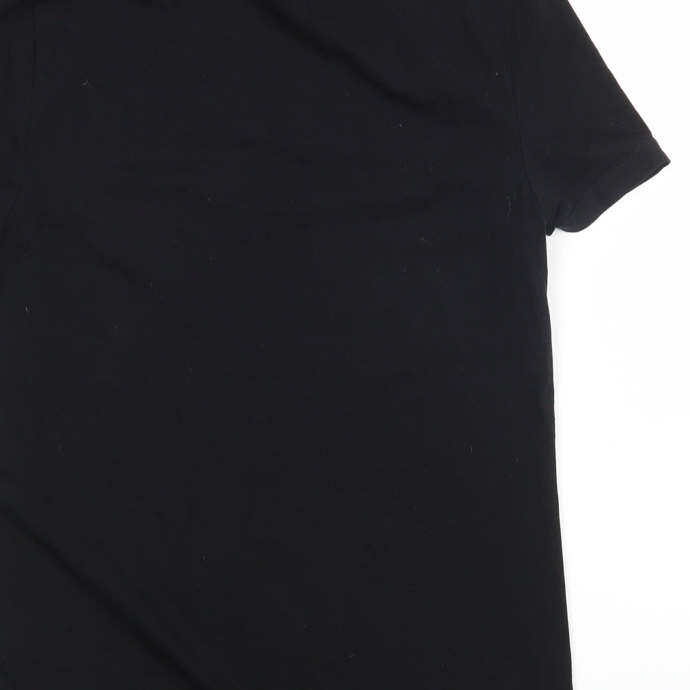 Womens UK Size L ASOS Black Basic T-Shirt