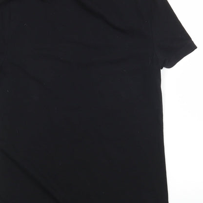 Womens UK Size L ASOS Black Basic T-Shirt