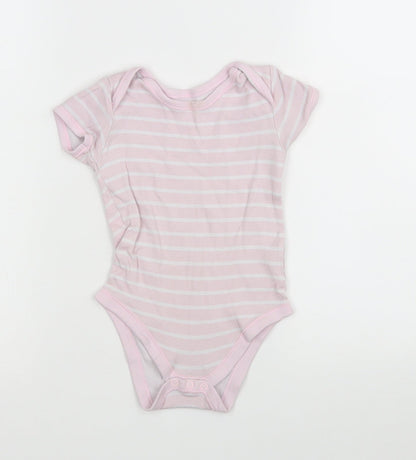 Matalan Girls Pink Striped  Leotard One-Piece Size 12-18 Months