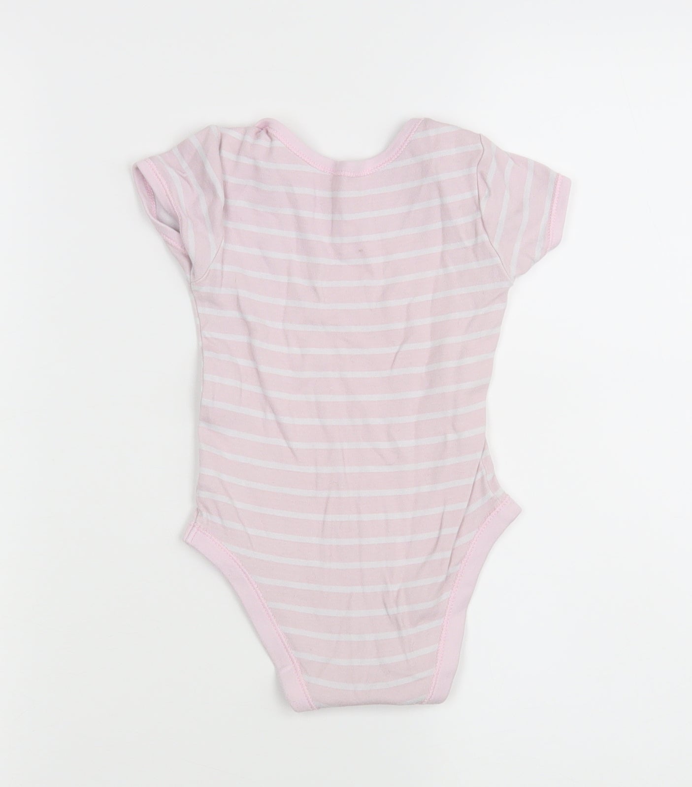 Matalan Girls Pink Striped  Leotard One-Piece Size 12-18 Months