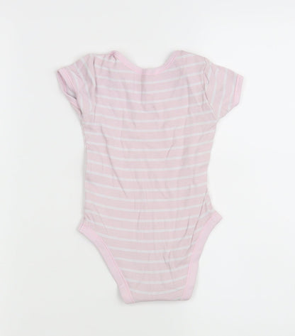 Matalan Girls Pink Striped  Leotard One-Piece Size 12-18 Months