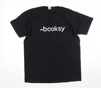Mens UK Size M Fruit of the Loom Black  T-Shirt
