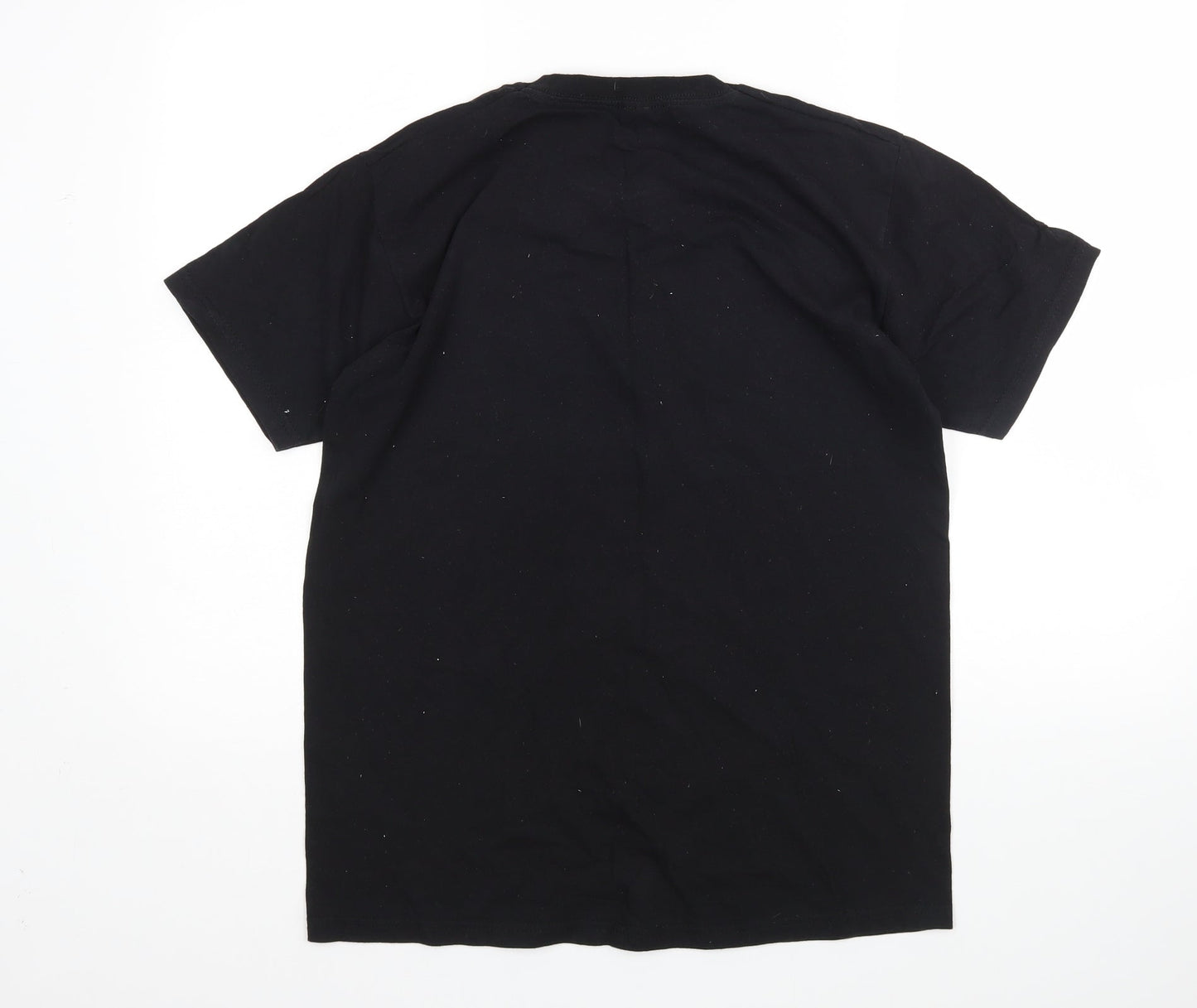 Mens UK Size M Fruit of the Loom Black  T-Shirt