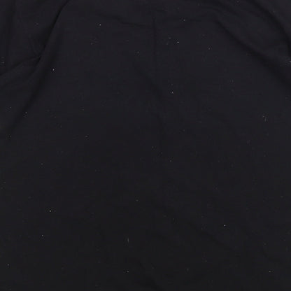 Mens UK Size M Fruit of the Loom Black  T-Shirt