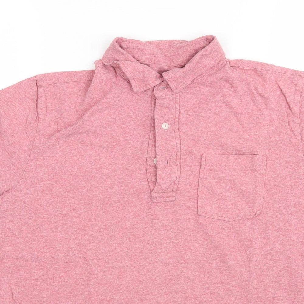 B.D Baggies Mens Pink    Polo Size M