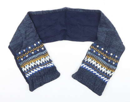 Additional front view of Preworn unisex blue scarf scarves & wraps one size