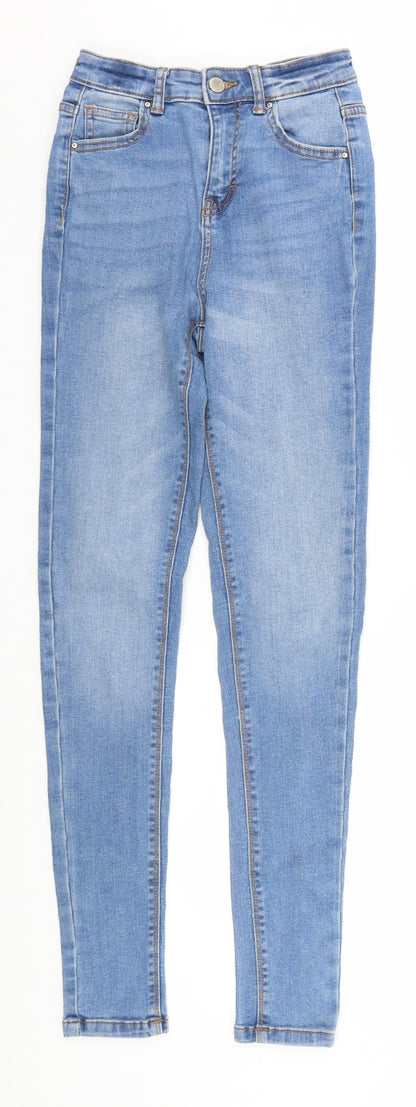 Denim & Co. Womens Blue   Skinny Jeans Size 6 L28 in