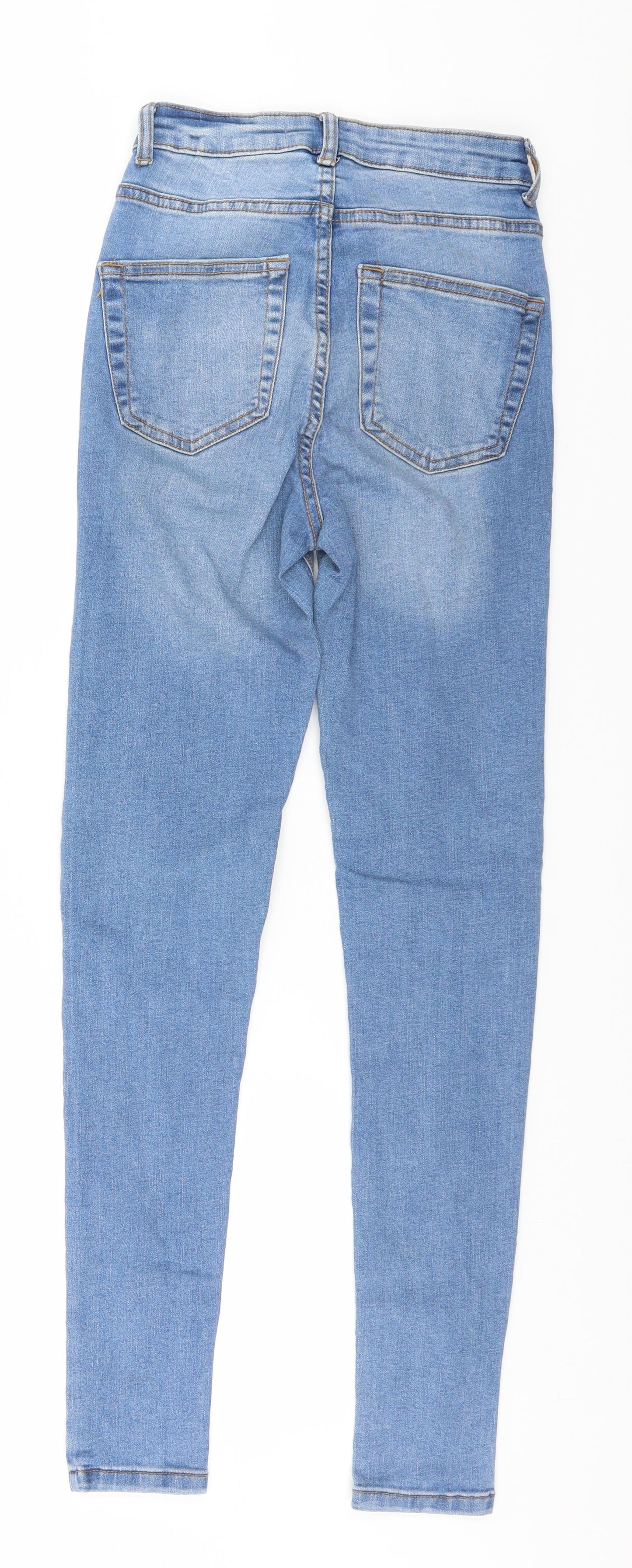 Denim & Co. Womens Blue   Skinny Jeans Size 6 L28 in