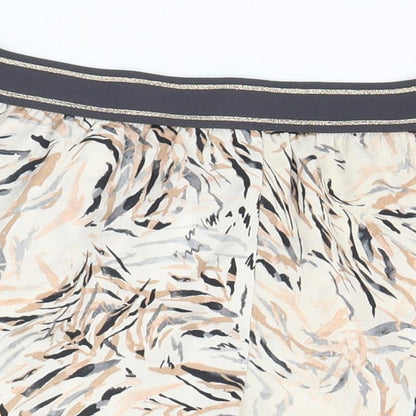 Primark Womens Beige Animal Print  Hot Pants Shorts Size 6