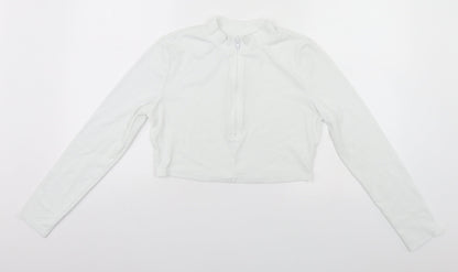 SheIn Womens White   Pullover Jumper Size 12