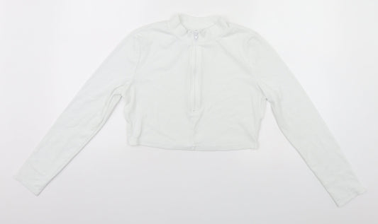 SheIn Womens White   Pullover Jumper Size 12