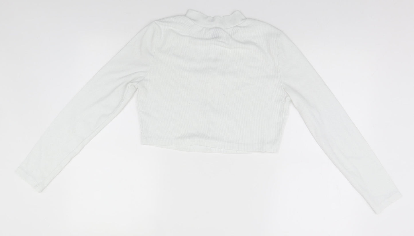 SheIn Womens White   Pullover Jumper Size 12