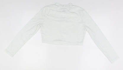 SheIn Womens White   Pullover Jumper Size 12