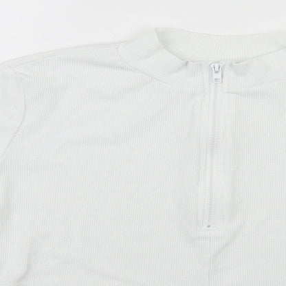 SheIn Womens White   Pullover Jumper Size 12