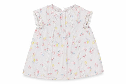 Front view of George Baby Green Floral A-Line, size 18-24, Months