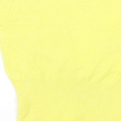 SPLASH Womens Yellow   Pullover Jumper Size S
