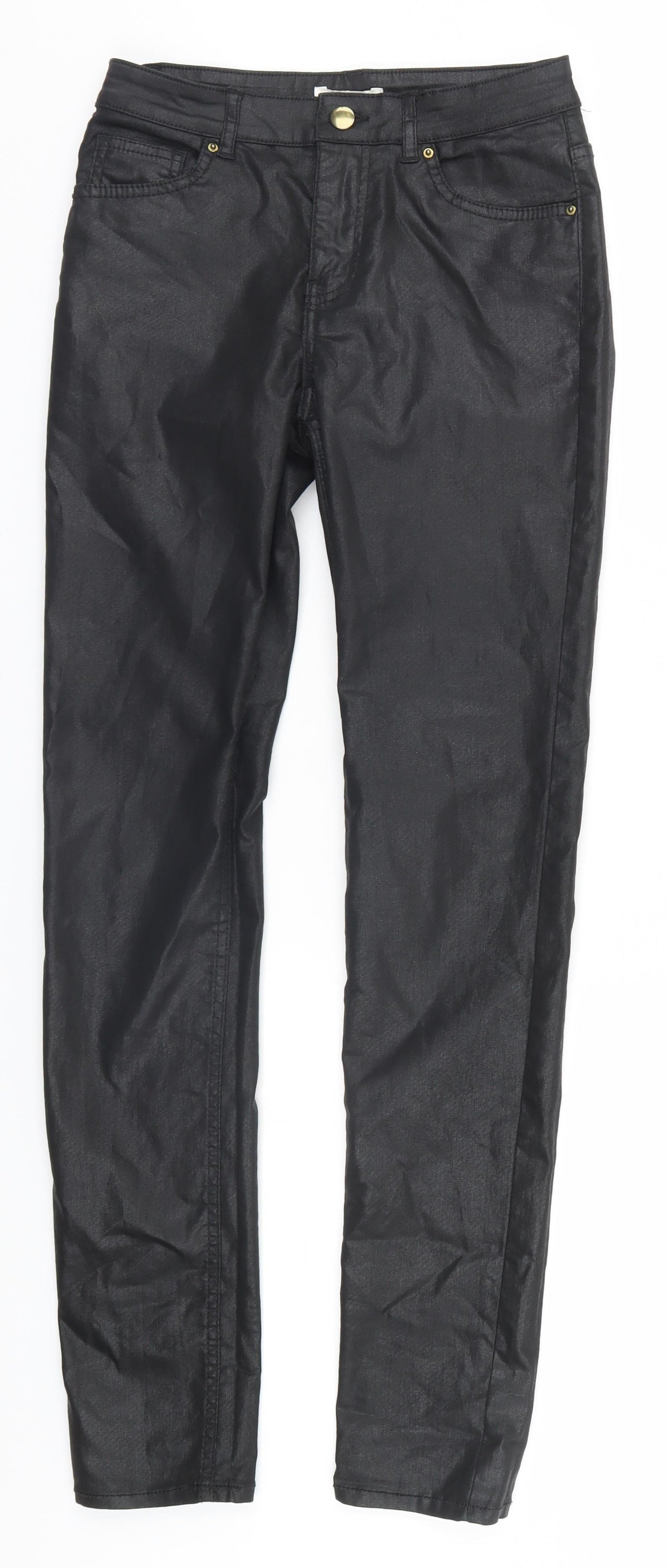 Womens UK Size 6 H&M  Carpenter Black Leggings