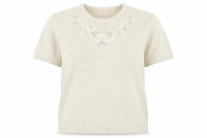 Womens UK Size 10 Berkertex Beige Pullover Jumper