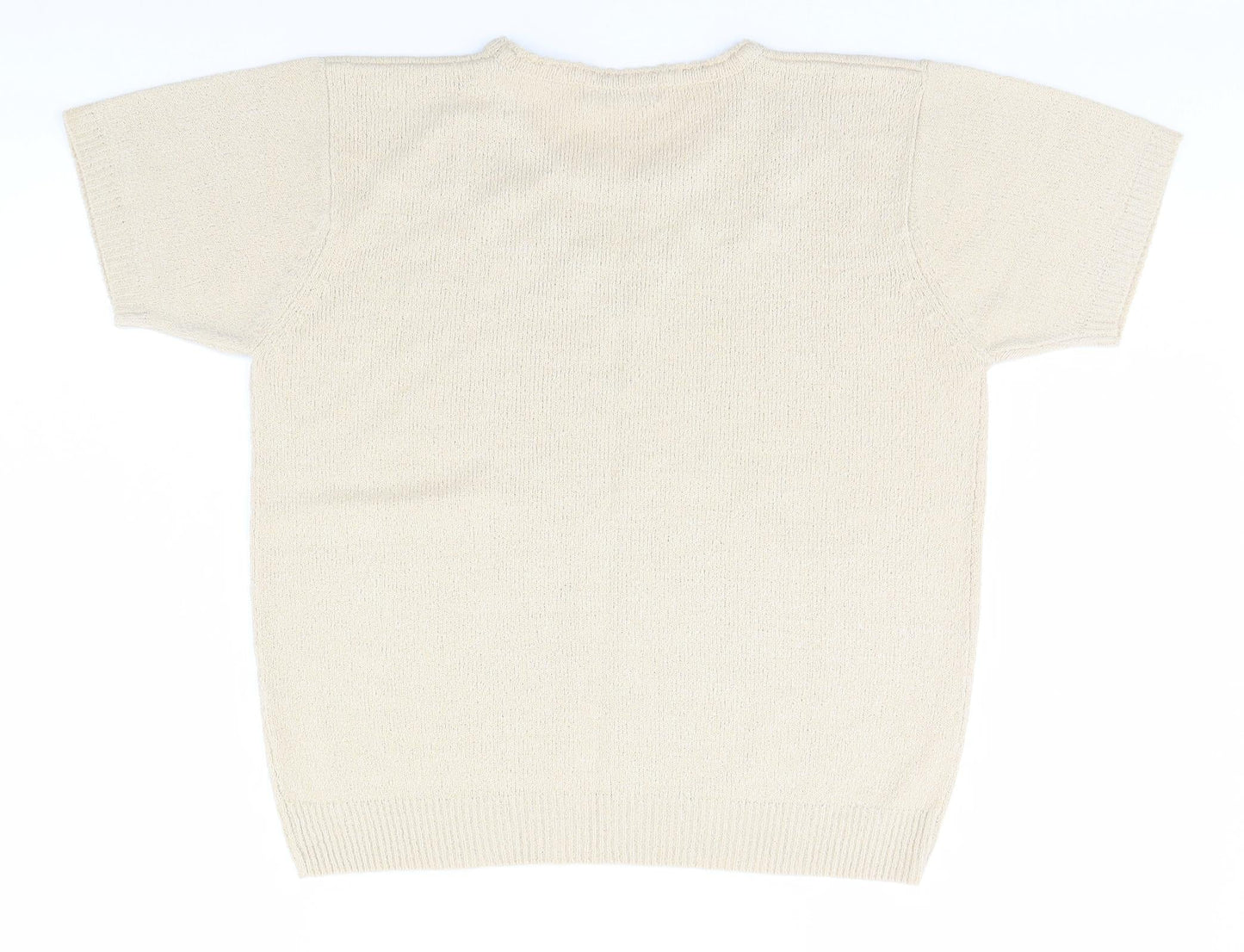 Womens UK Size 10 Berkertex Beige Pullover Jumper