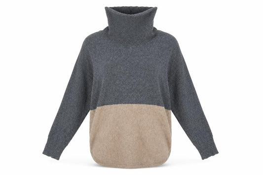 Front view of Avenue women’s beige jumper, size S